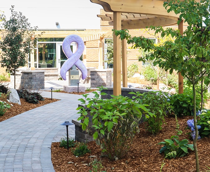 Garden at cancer center