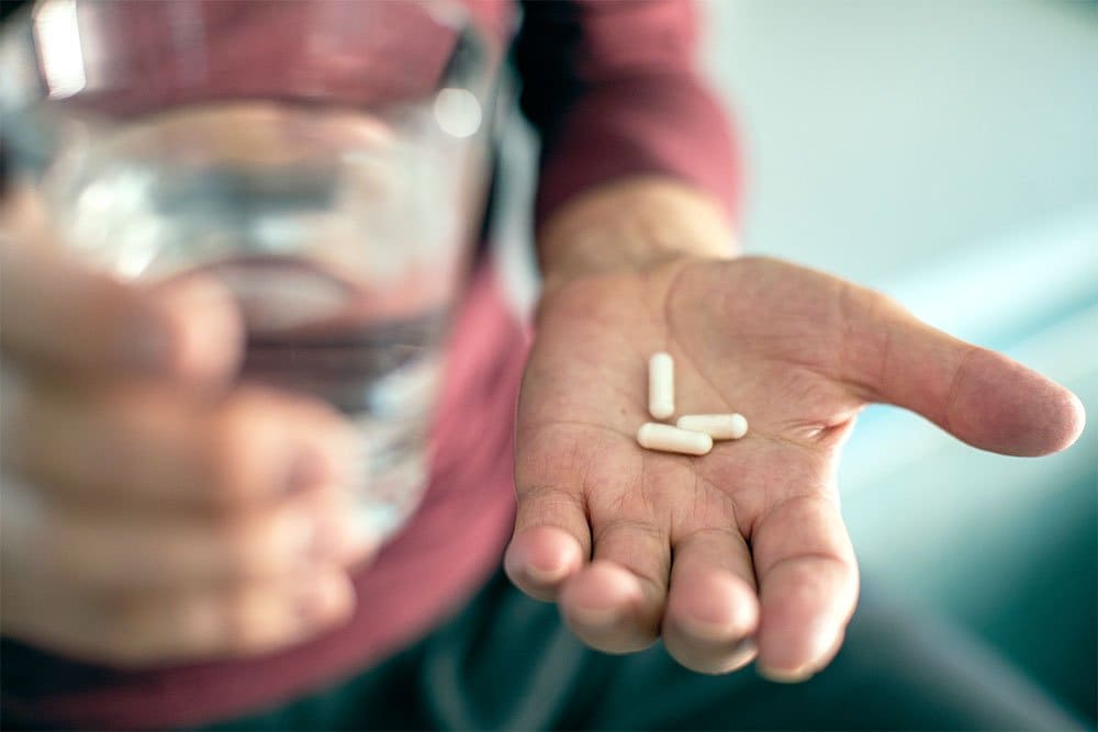 close up photo of medicine in a hand