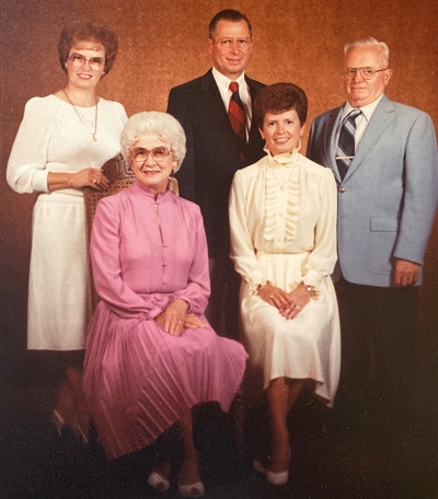 From top left: Betty, Tom, Anton, Frances and Emily