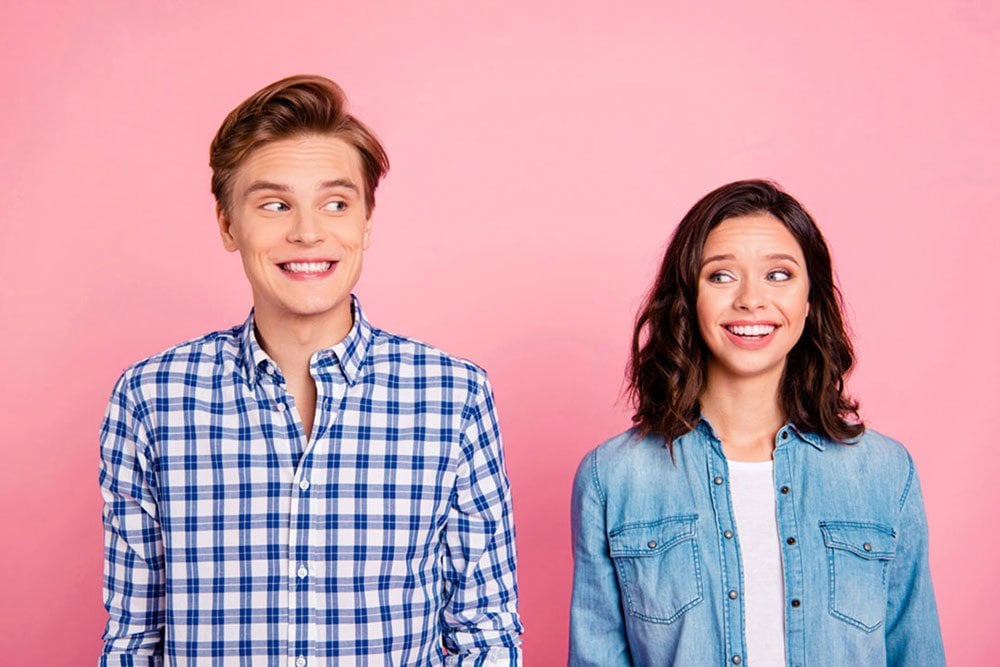 photo of a young man and a young woman