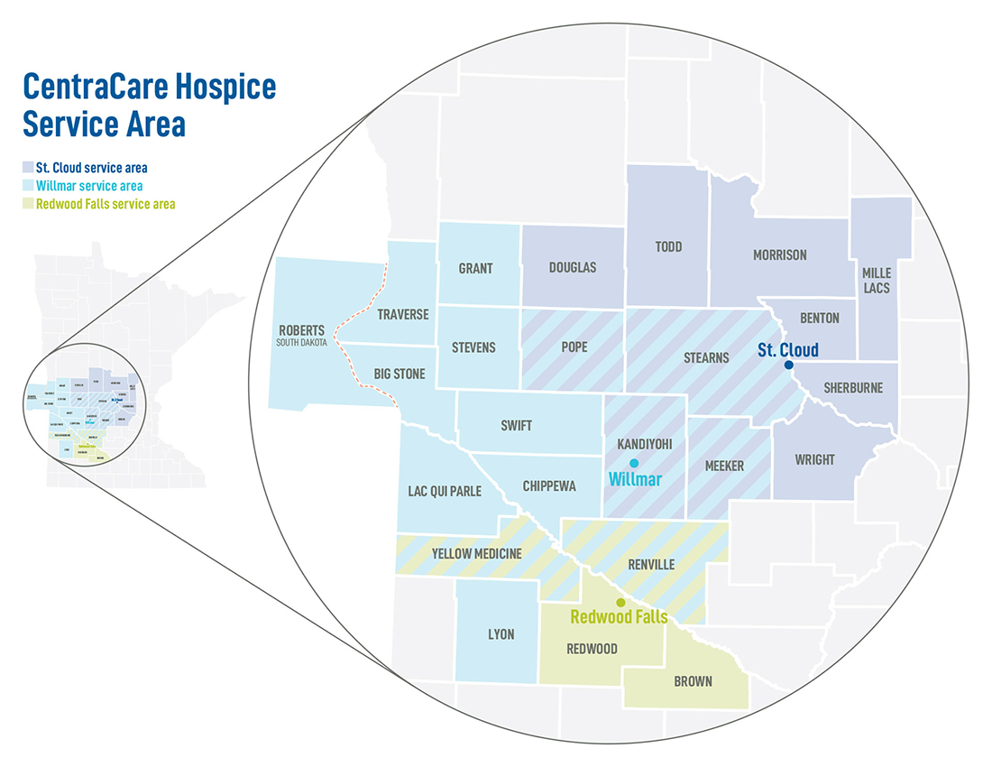 CentraCare Hospice Service Area