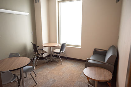 Comfortable waiting rooms for families