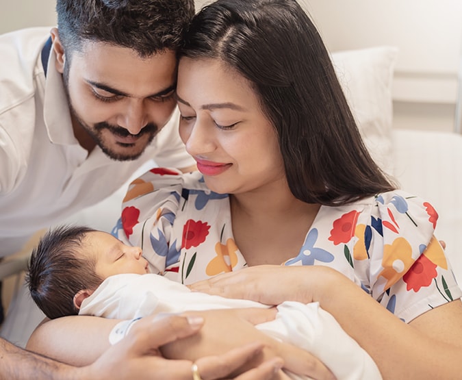 Parents with newborn