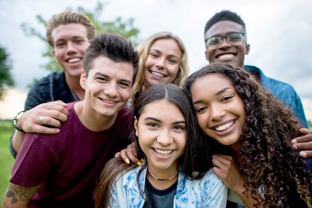 photo of a group of young adults