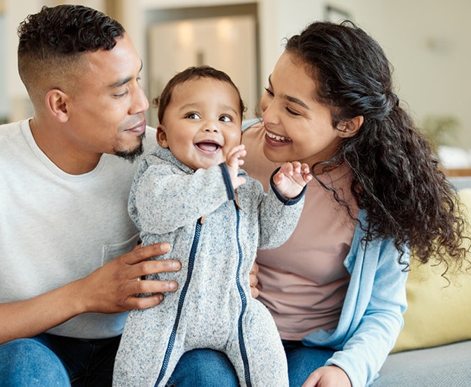 Parents with baby