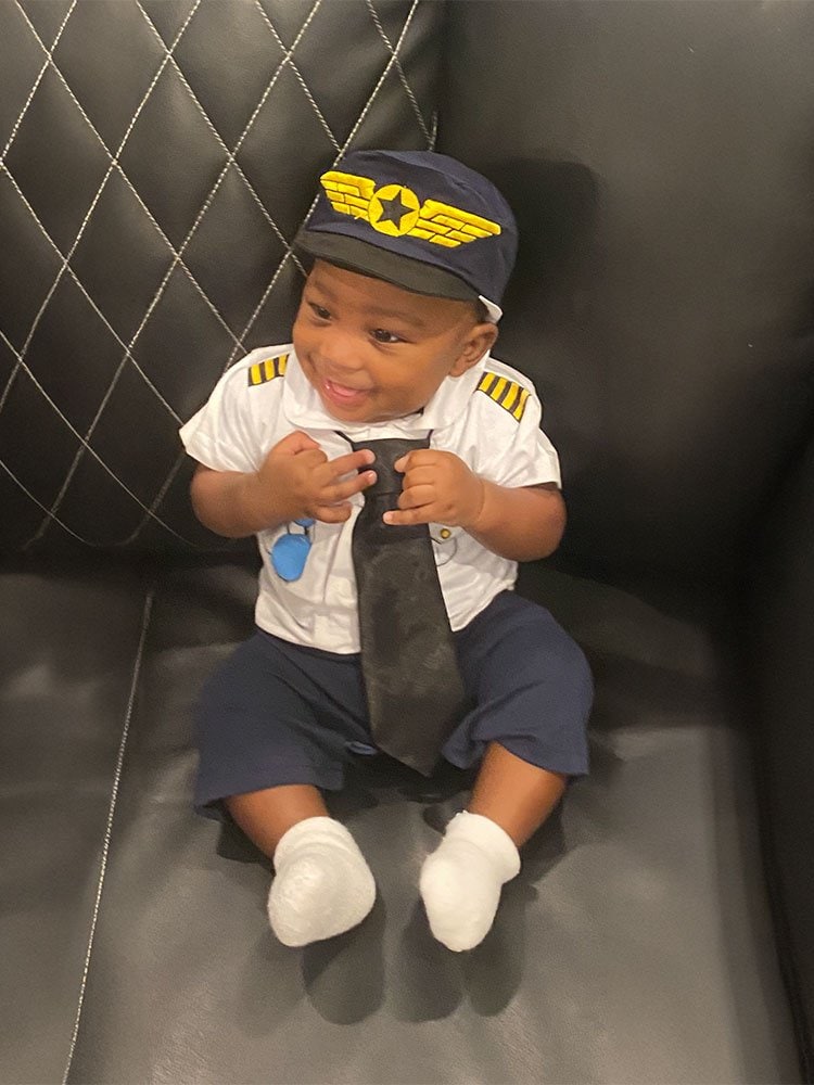 photo of Pilot Nathaniel's first Halloween